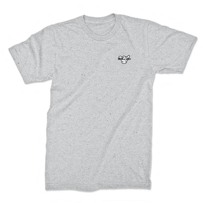 LOGO MONTAGE TEE - GREY