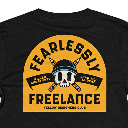 FEARLESSLY FREELANCE TEE - BLACK