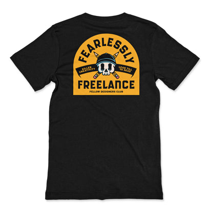 FEARLESSLY FREELANCE TEE - BLACK