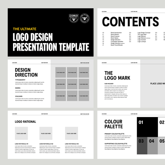 THE ULTIMATE LOGO DESIGN PRESENTATION TEMPLATE